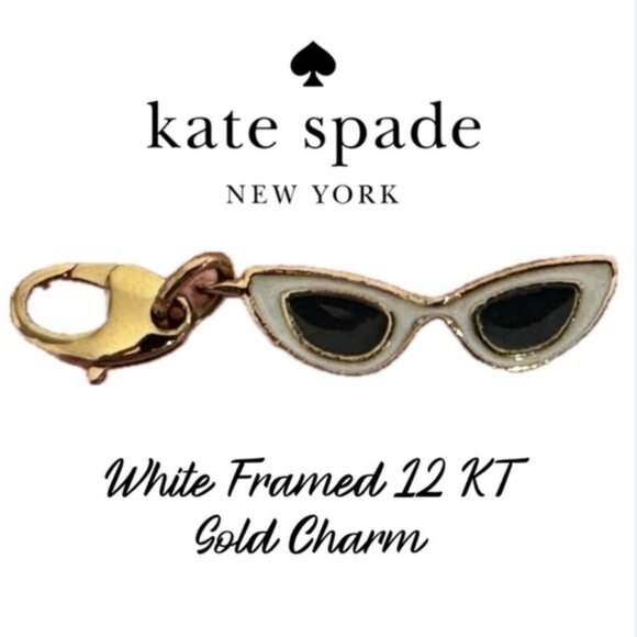 Kate Spade How Charming Sweet Treasures Collection Sunglasses Charm White VTG